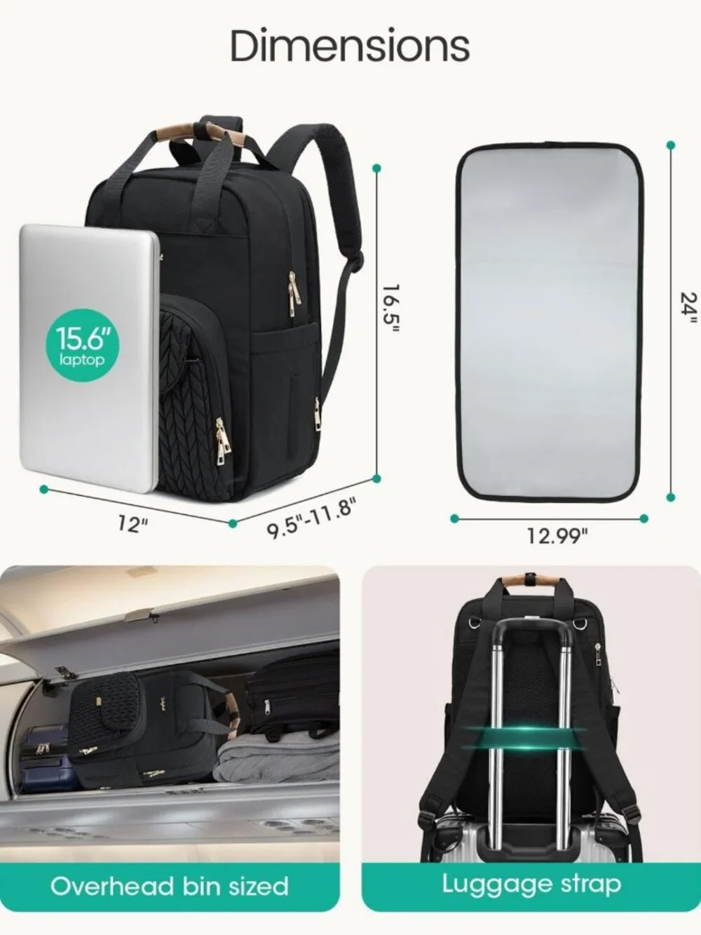 Spacious Extra Large Diaper Bag Backpack for Twins | Waterproof, 19 Pockets